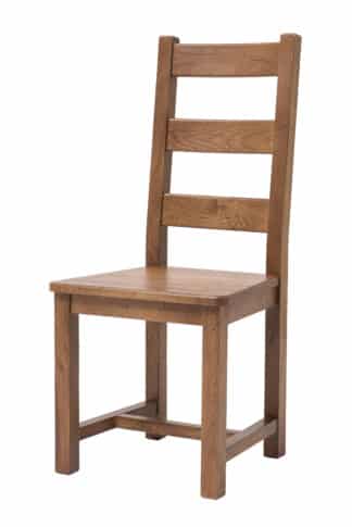 Dubová lakovaná stolička Ladder Back rustik