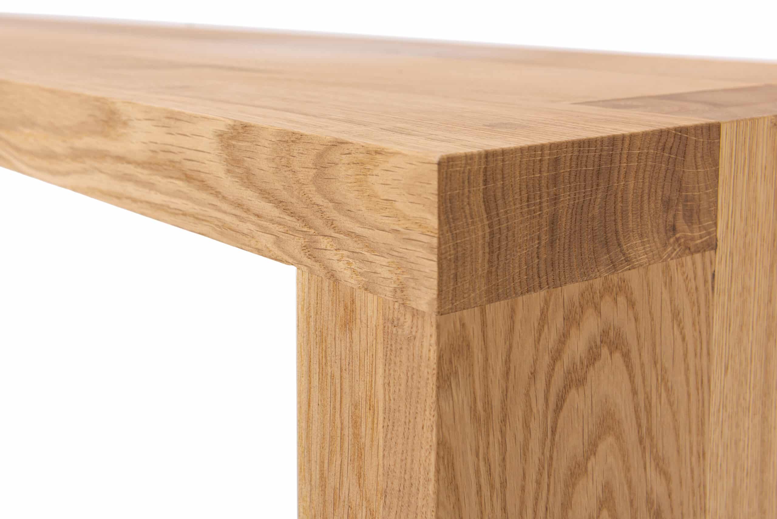Dubová olejovaná a voskovaná masívna lavica Moderné - Image 4