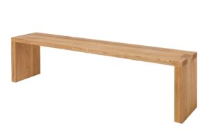 Dubová olejovaná a voskovaná masívna lavica Moderné