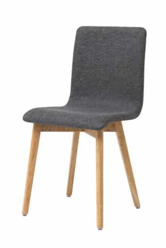 Jedálenská stolička Grim sivé čalúnenie