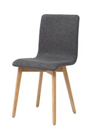Jedálenská stolička Grim sivé čalúnenie