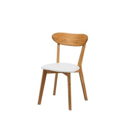 Dubová olejovaná polstrovaná stolička Isku 1