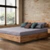 Masívna dubová posteľ Pavla vrátane roštu a úložného priestoru