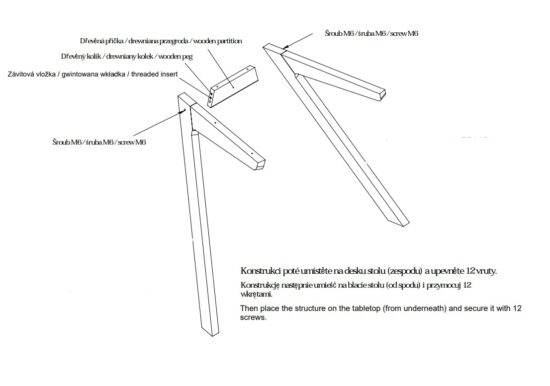 Jedálenský stôl Kolín z dubového masívu - Image 6
