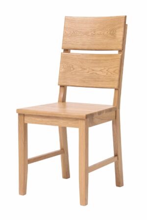 Dubová stolička Karla lakovaná