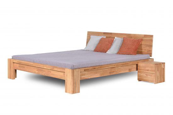 Dubová masívna posteľ Montana 180x200 cm (výber viac veľkostí) 4