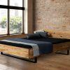 Dubová drevená posteľ 90×200 Admiral