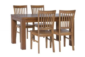Dubový jedálenský set Korund-Raines rustik