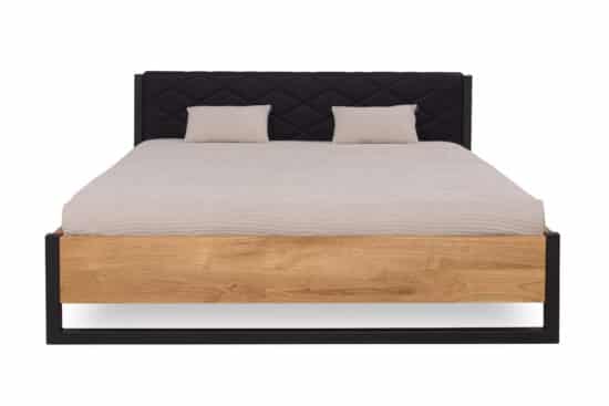 Manželská posteľ Modena 180x200 cm v kombinácii masívny dub a kov (niekoľko farebných variantov) 6