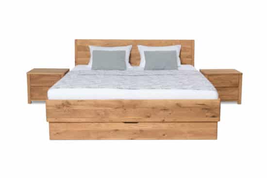 Dubová masívna posteľ Monte 180 x200cm (výber viac veľkostí) 7