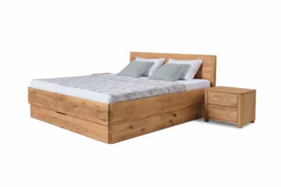 Dubová masívna posteľ Monte 180 x200cm (výber viac veľkostí) 10