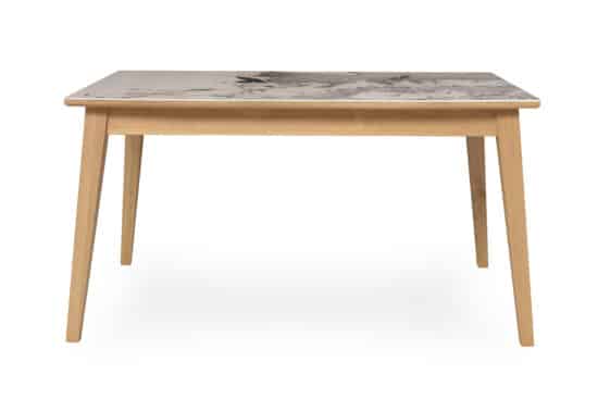 Dubový olejovaný a voskovaný jedálenský stôl Urbano s talianskou mramorovou keramickou doskou (výber dekoru) 4