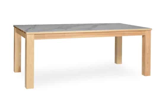 Jedálenský stôl Island z masívneho jaseňa s talianskou mramorovou keramickou doskou (výber dekoru) 3