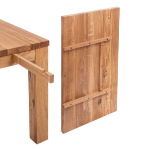 Rozšírenie jedálenského stola Korund z dubového masívu (4 cm vrchná doska) - 500x900x40 mm