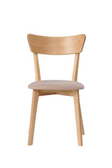 Jaseňová lakovaná stolička Diana béžová látka 5