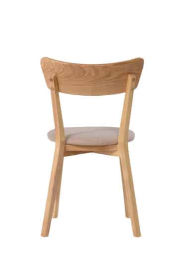 Jaseňová lakovaná stolička Diana béžová látka 3