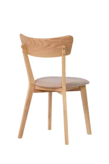 Jaseňová lakovaná stolička Diana béžová látka 4