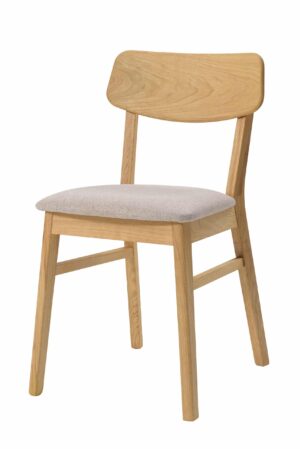 Jedálenská stolička Vilnius s béžovým čalúnením