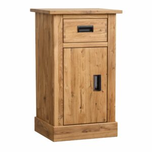 Krásná rustikální komoda z masivu dubu, klenot, který dokonale kombinuje jednoduchou eleganci s robustností a odolností dubového dřeva.