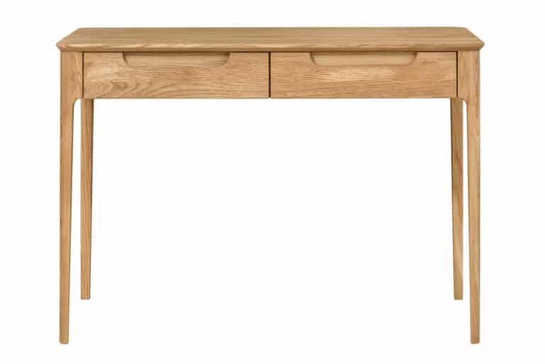 Dubový toaletní stolek Dallas vyrobený z masivního kartáčovaného dubu v olejovaném provedení-elegance, kvalita a funkčnost v jednom!