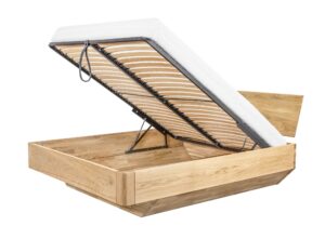 Dubová postel s úložným prostorem-zapomeňte na staré, obyčejné postele a objevte jedinečný luxus, naší postel  z masivu Tera.