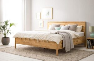 Masívna dubová posteľ Ida 180x200
