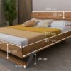 Masivní postel Ravenna spojuje luxus přírodního dřeva s moderním designem a nabízí nadčasový styl i výjimečné pohodlí. Její kvalitní konstrukce z dubu a elegantní kovové prvky zaručují dlouhou životnost a promění vaši ložnici v oázu klidu.