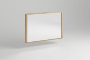 Dřevěné zrcadlo Stockholm, vyrobené z kvalitního dubového masivu s elegantním minimalistickým designem, je dokonalým kouskem, který přidá do vašeho interiéru šarm a nadčasovost!