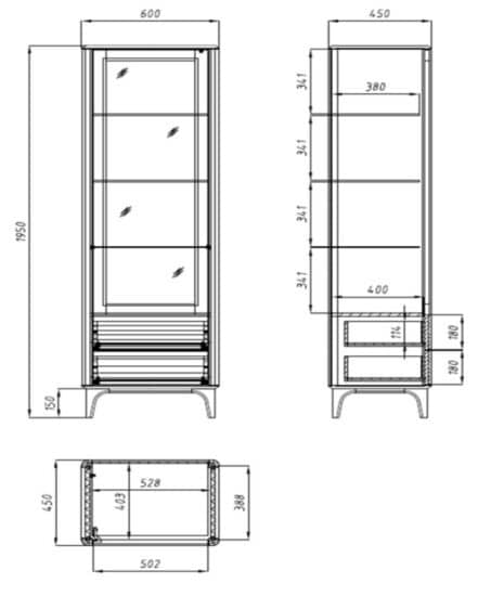 Přineste do svého prostoru dotek elegance a sofistikovanosti s touto skleněnou vitrínou Stockholm 1. Užijte si krásu a praktičnost, které přináší tento jedinečný design.