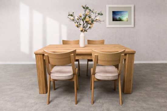 Jedálenský set Florence-Diran z masívneho dubového dreva - Image 6