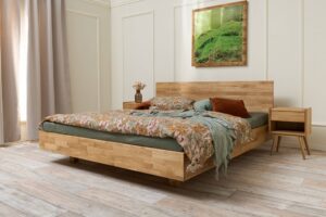 Masívna dubová posteľ Float 180x200 cm