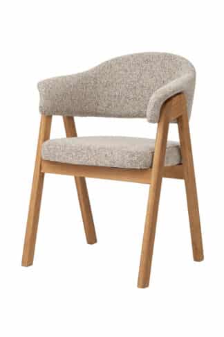 Dubové kresielko Mona zaujme nielen svojím vzhľadom, ale aj funkčnosťou. Ide o praktický kus nábytku, ktorý nájde uplatnenie v jedálni, pracovni aj ako samostatný dizajnový prvok v obývacej izbe.