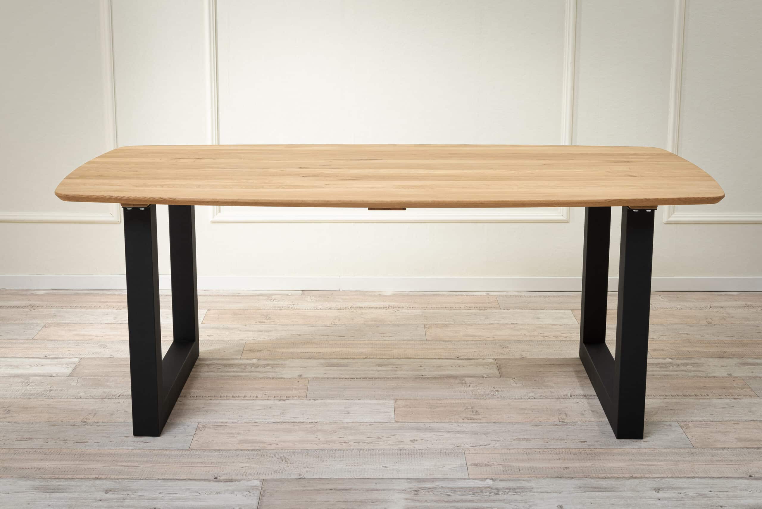 Dubový jedálenský stôl Timber 200 s U-nohami<br> - Image 2