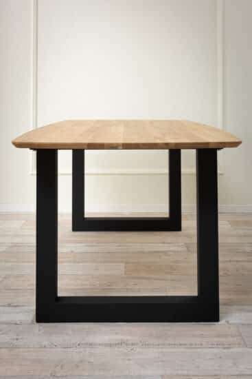 Dubový jedálenský stôl Timber 200 s U-nohami<br> - Image 3