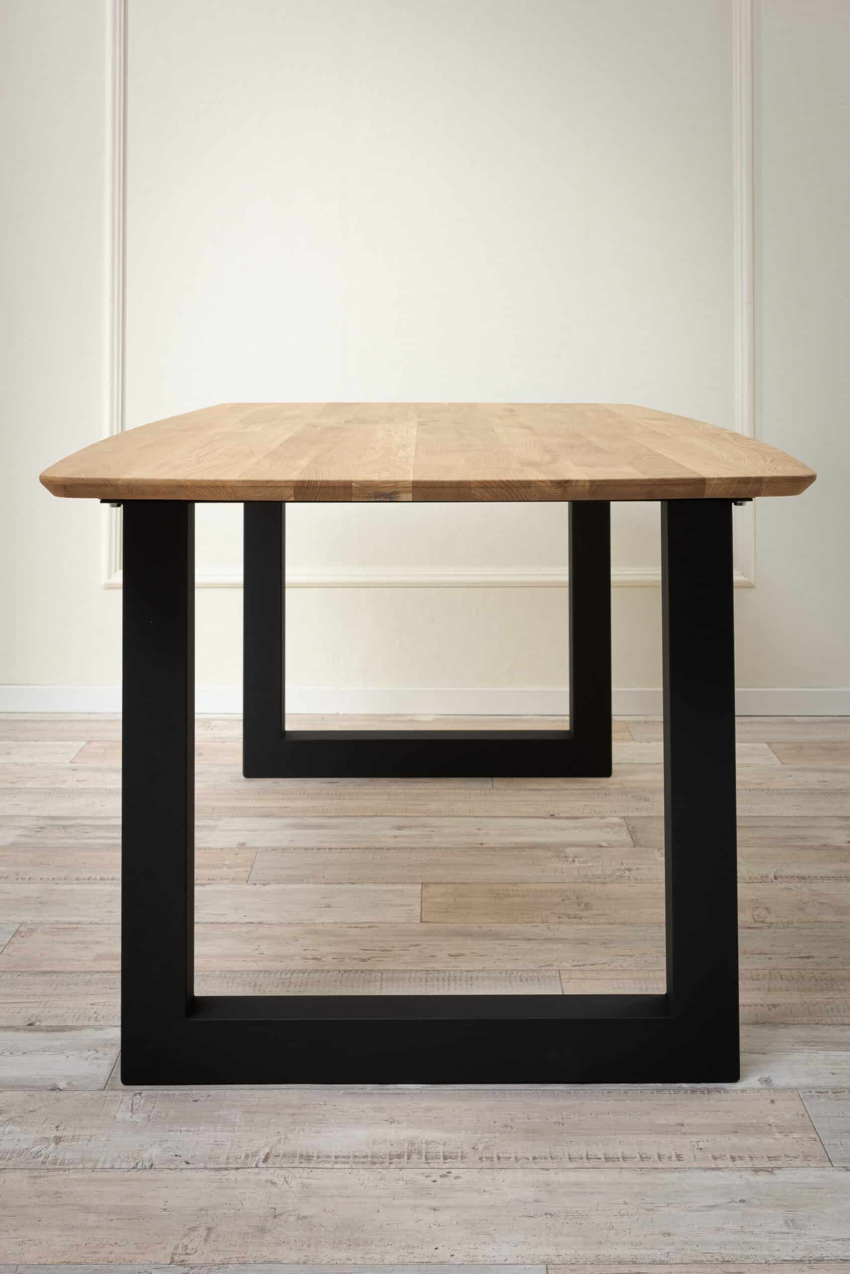 Dubový jedálenský stôl Timber 200 s U-nohami<br> - Image 3