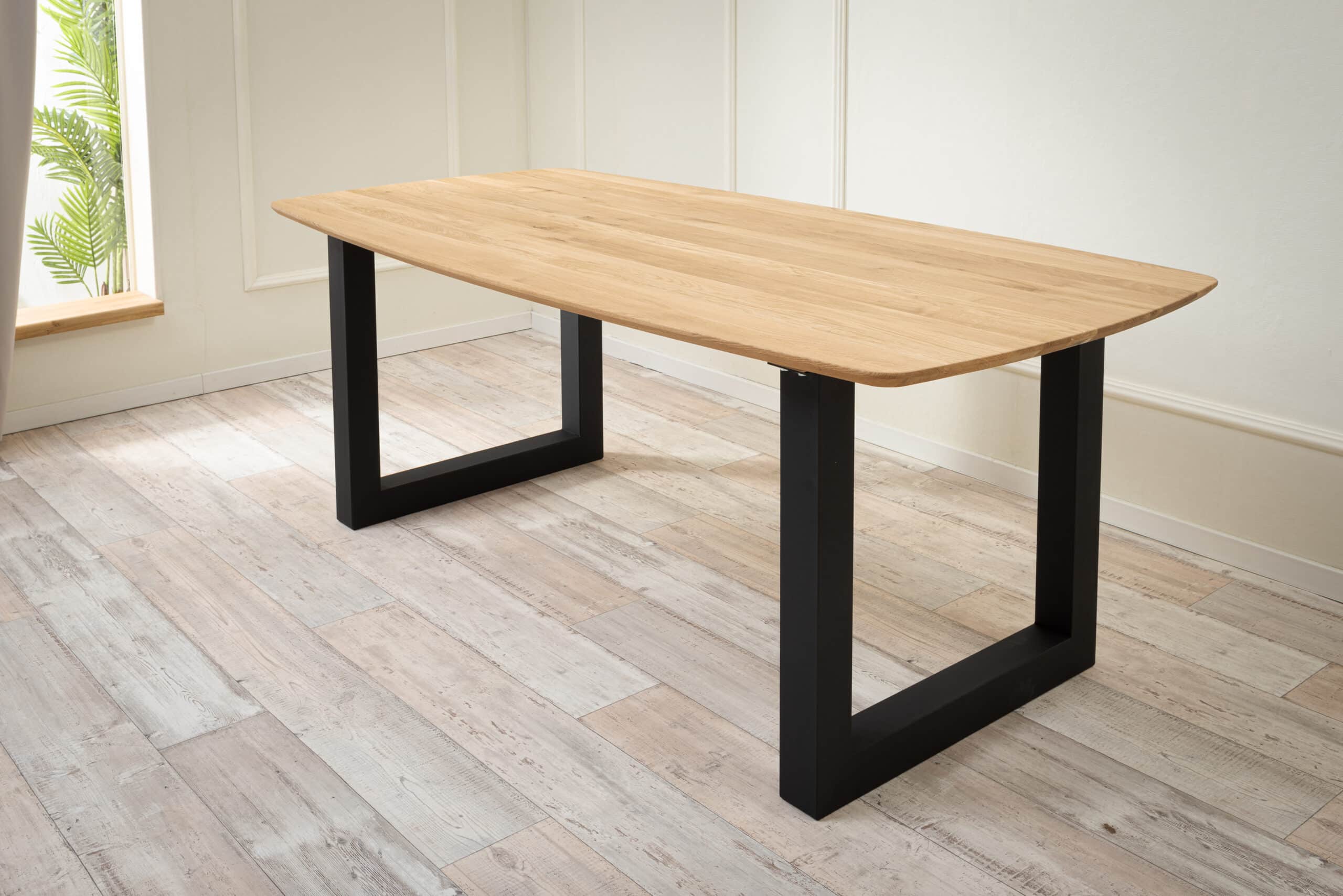 Dubový jedálenský stôl Timber 200 s U-nohami<br>
