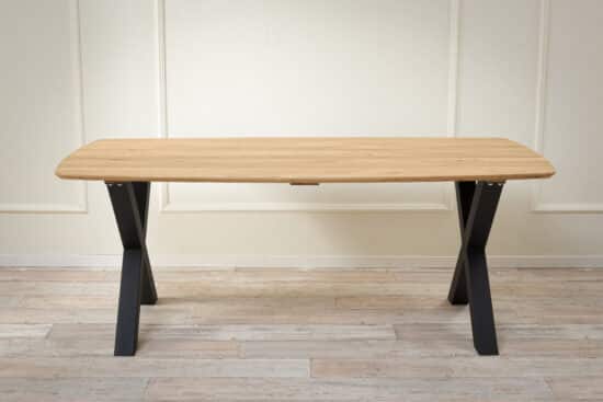 Dubový jedálenský stôl Timber 200 s X-nohami - Image 2