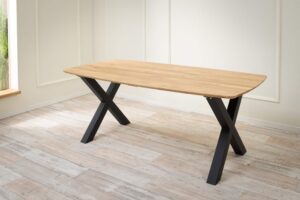 Dubový jedálenský stôl Timber 180 s X-nohami