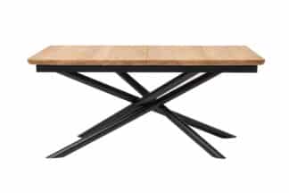 Rozkladací jedálenský stôl Traun spája prírodnú eleganciu masívneho dubu s moderným dizajnom kovových nôh. Vďaka skrytému rozkladaciemu mechanizmu a prídavnej doske, ktorá predlžuje stôl o 80 cm, získate priestor navyše behom niekoľkých sekúnd.