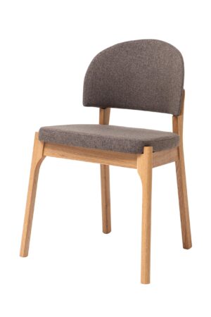 Čalúnená stolička hnedá Pillar