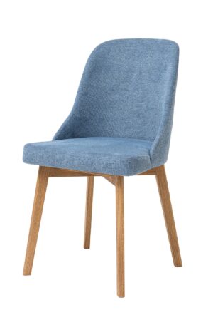 Stolička Milis kombinuje prírodnú krásu masívneho duba s elegantným modrým čalúnením, ktoré vnesie do interiéru sviežu a modernú atmosféru. Vďaka pohodlnému tvarovaniu a kvalitnému spracovaniu je ideálna na každodenné používanie. Perfektne doplní každý jedálenský priestor, kde hrá rolu štýl aj maximálny komfort.