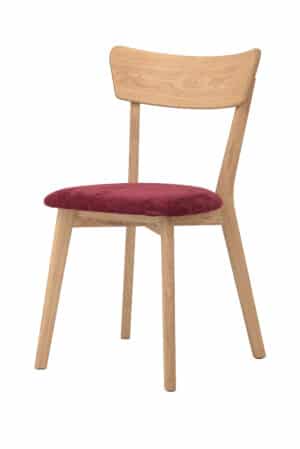 Dubová stolička Diana s červeným čalúnením je štýlový kúsok, ktorý okamžite oživí každý interiér. Kombinácia masívneho dubu a pohodlného polstrovaného sedadla zaručuje nielen atraktívny vzhľad, ale aj komfort pri každodennom používaní. Ideálna voľba pre domov, kde sa snúbi kvalita, pohodlie a výrazný dizajn.