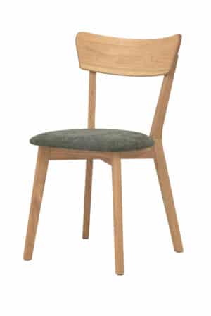 Dubová jedálenská stolička Diana s elegantným zeleným poťahom kombinuje nadčasový dizajn, pohodlie a pevnú konštrukciu z masívneho dubu. Polstrovaný sedák v príjemnej zelenej látke vnesie do vášho interiéru sviežosť a harmóniu. Ideálna voľba pre útulný domov, kde oceníte kvalitu, štýl a komfort každodenného sedenia.