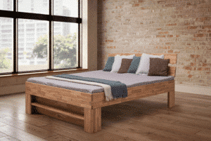 Masívna dubová posteľ Sofi Kubus 200×200 cm